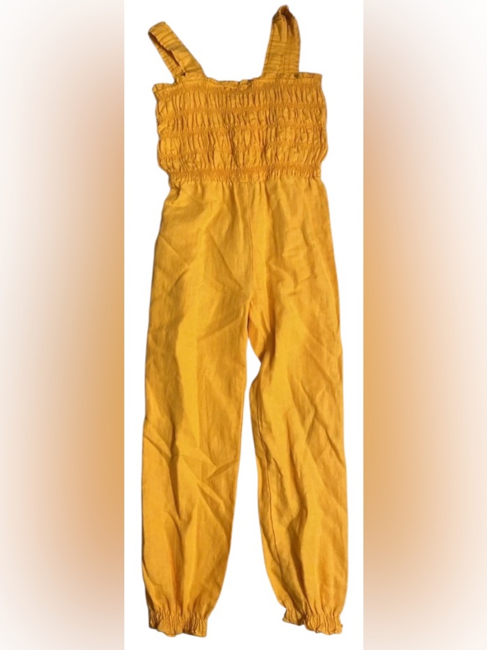 Zara Bright Orange Elastic Waist Pants